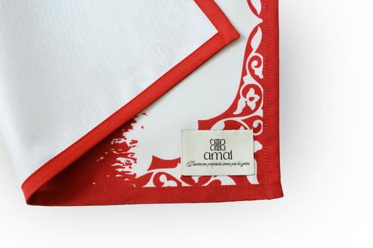 Individual bigotes rojo - Set X 6