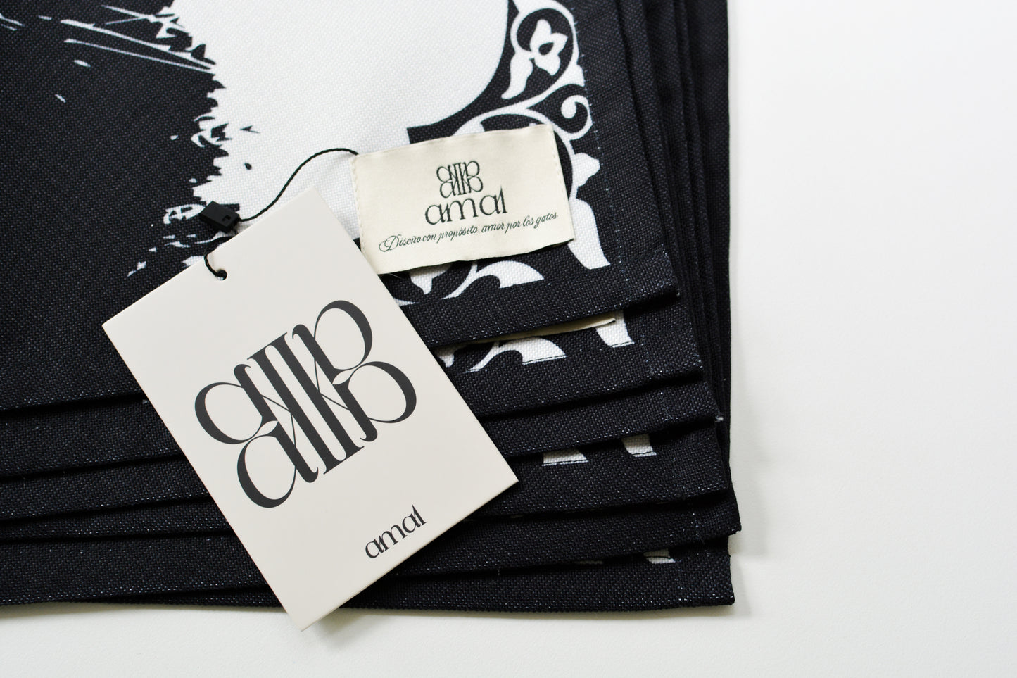 Individual bigotes negro - Set X 6
